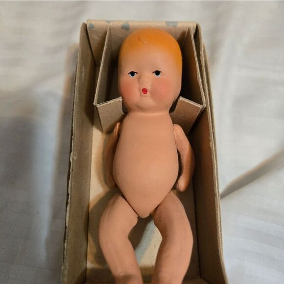 Vintage Kerr& Hinz Bisque Doll collectors Made In US - Picture 14 of 16